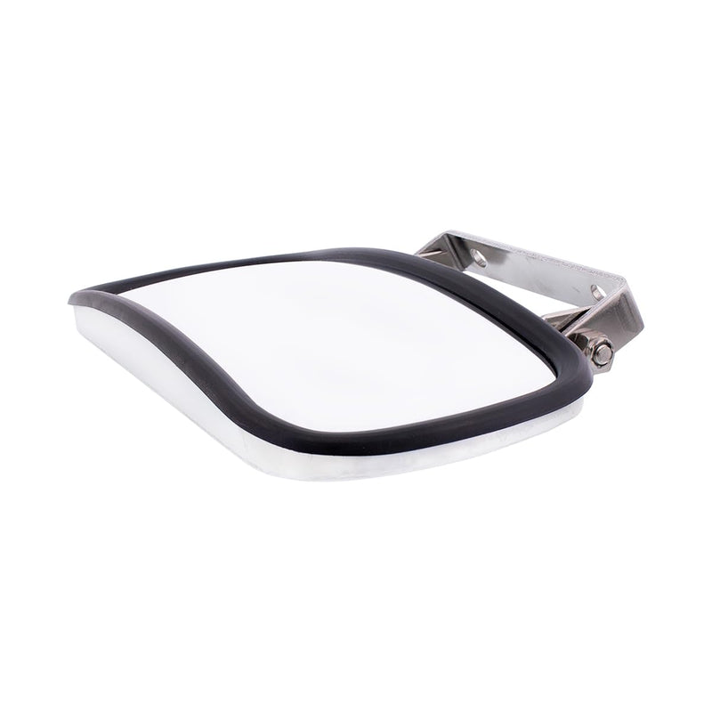 [Australia - AusPower] - United Pacific 43001 Stainless Steel Rectangular Convex Mirror w/U-Bracket for Cars, Trucks, Boats, Tractors, Forklifts, Improves Visibility – 1 Unit 