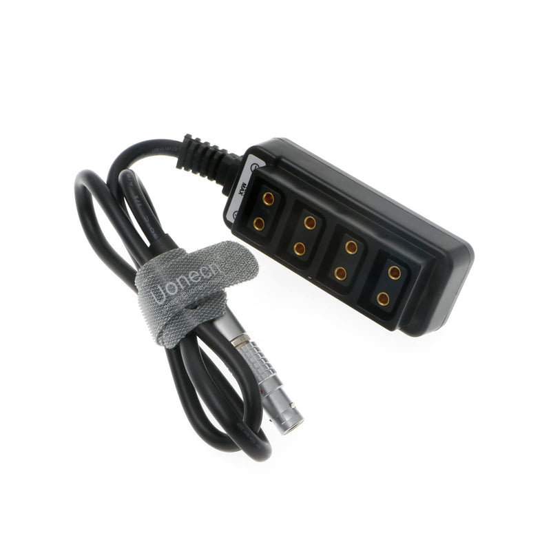 [Australia - AusPower] - Uonecn 4 Port Dtap to 3 pin Male steadicam Zephyr Splitter Cable for ARRI RED Cameras 