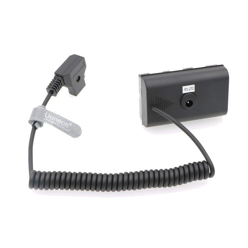 [Australia - AusPower] - Uonecn NP F550 Dummy Battery to D-Tap Coiled Power Cable for Sony NP F570 NP F970 Monitor 