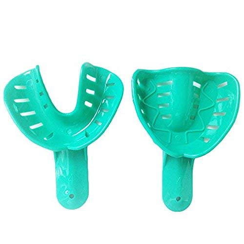 [Australia - AusPower] - 12pcs Dental Impression Tray Plastic New 6 Sizes Autoclavable 