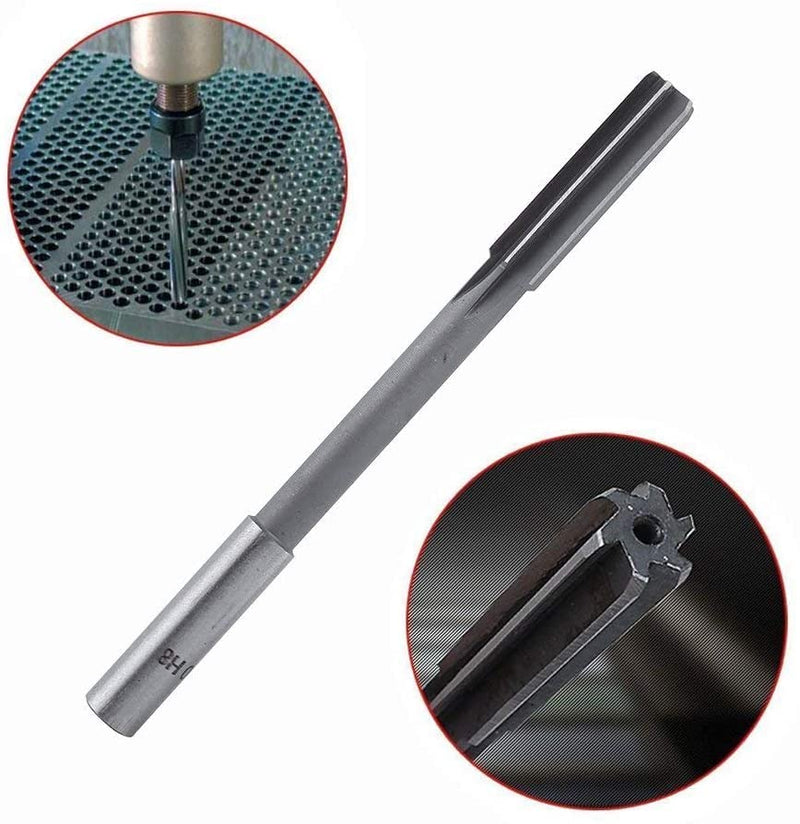 [Australia - AusPower] - Utoolmart Chucking Reamer 3/8", H7 HSS Lathe Machine Reamer, Round Shank Milling Cutting Tool, for Metal Non-Ferrous Metal Copper 1pcs 3/8 in 
