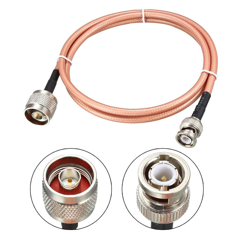 [Australia - AusPower] - uxcell Low Loss RF Coaxial Cable Connection Coax Wire RG-142 N Male to BNC Male 90cm 2pcs 2 