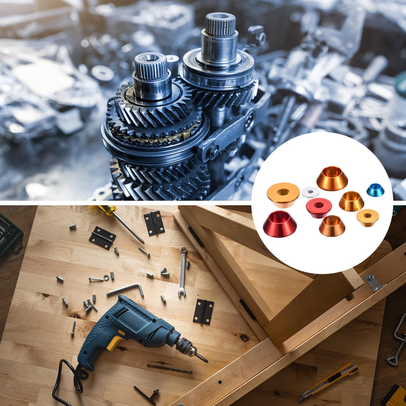 [Australia - AusPower] - uxcell M5 Cone Cup Countersunk Washers, 30 Pcs Anodized Aluminum Gaskets Cup Head Washer Gasket, Cup Screw Counterbore Gasket for Mechanical Accessories Parts, Silver 