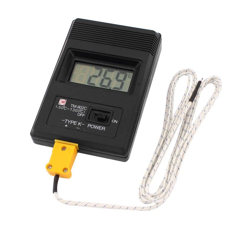 [Australia - AusPower] - uxcell LCD K-Type Digital Thermometer TM-902C W Thermocouple Wire 
