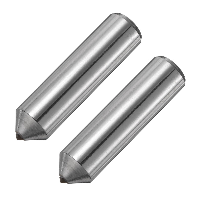 [Australia - AusPower] - uxcell 2pcs Diamond Dressers, 12mm x 47mm (15/32" x 1-7/8") Single Tapered Point Grinding Wheel Round Pen Welded Diamond Dressing Tools, Silver Tone 15/32" x 1-7/8" 2 