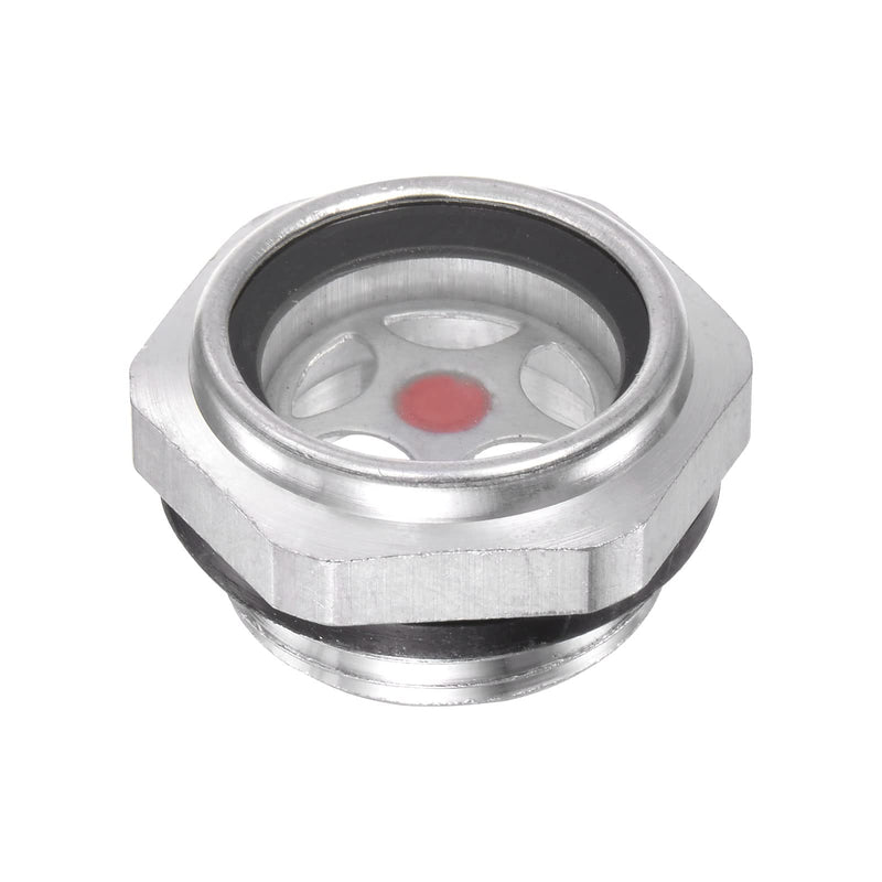 [Australia - AusPower] - uxcell Air Compressor Oil Level Gauge Sight Glass G3/4 Male Threaded Aluminum Liquid Indicator Sight Window 