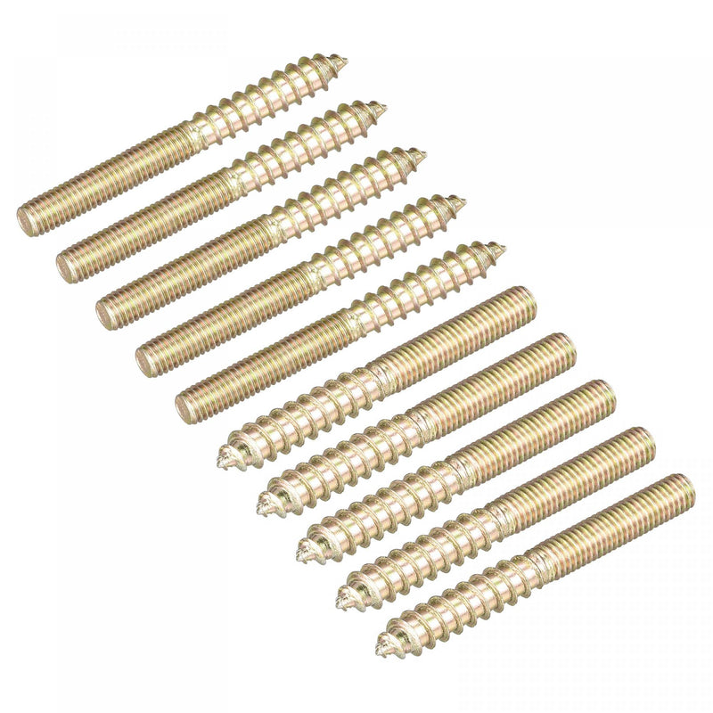 [Australia - AusPower] - uxcell M5x50mm Hanger Bolts, 20pcs Double Ended Thread Dowel Screws for Wood Furniture 50mm 
