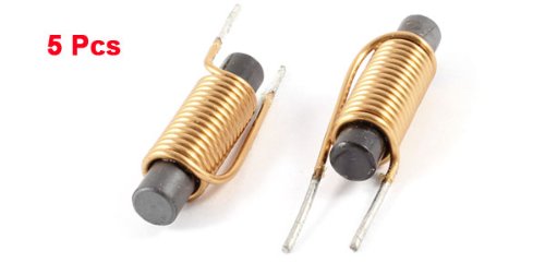 [Australia - AusPower] - uxcell 5 Pcs 6mm x 30mm 15.5 Circle 1mm Wire ferrite Core Radial Leaded Inductors 