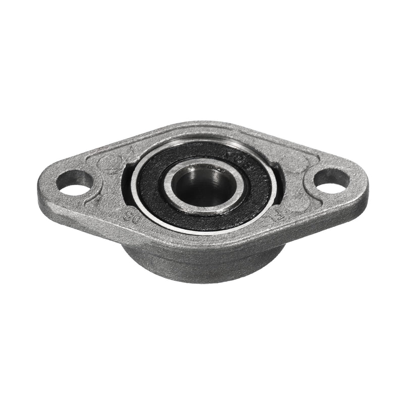 [Australia - AusPower] - uxcell 4pcs KFL08 Flanged Pillow Block Bearings 8mm Bore, Zinc Alloy Self Aligning Flange Mounted Bearings 
