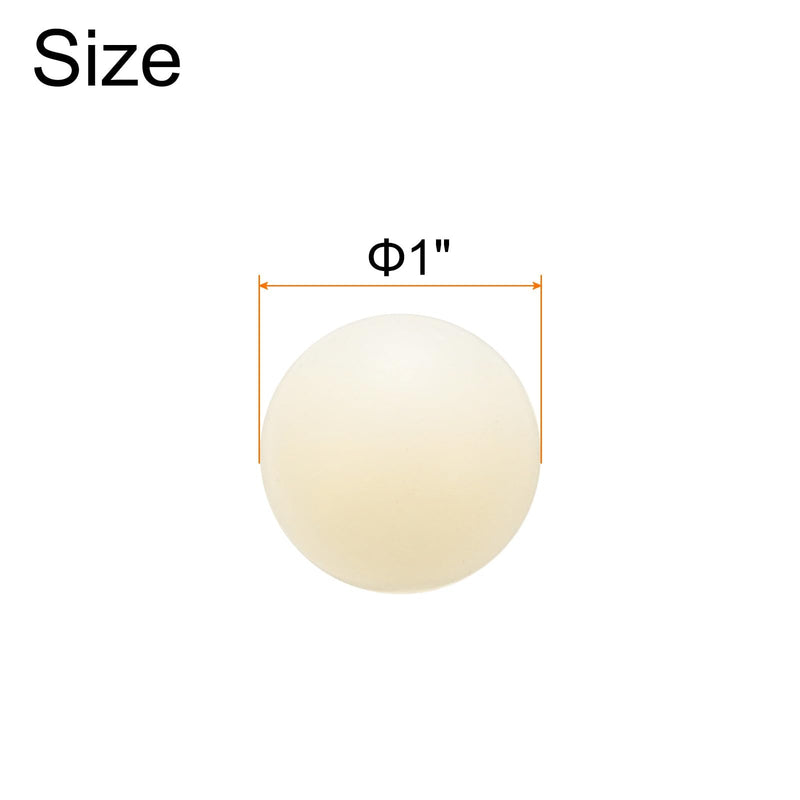 [Australia - AusPower] - uxcell 20pcs Nylon Bearing Balls 1" 25.4mm Solid Plastic Balls, Precision Mini Nylon Balls 1" 
