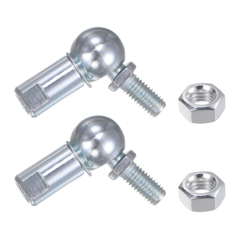 [Australia - AusPower] - uxcell 2pcs CS13 M8 Angle Ball Joint, M8x1.25 Right Hand Thread, A3-Steel Self-lubricating Ball Socket End Fitting 5 