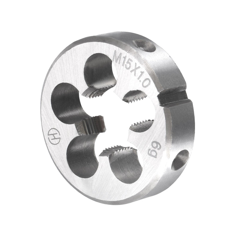 [Australia - AusPower] - uxcell M15 x 1mm Metric Tap and Die Set, Machine Thread Screw Tap with Round Threading Die, Tap & Die Kit for Nut Screw Bolt Thread Repair 