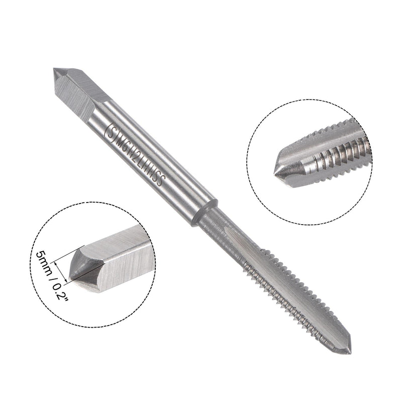 [Australia - AusPower] - uxcell M6 x 1mm Metric Left Hand Tap and Die Set, Machine Thread Screw Tap with Round Threading Die, Tap & Die Kit for Nut Screw Bolt Thread Repair 