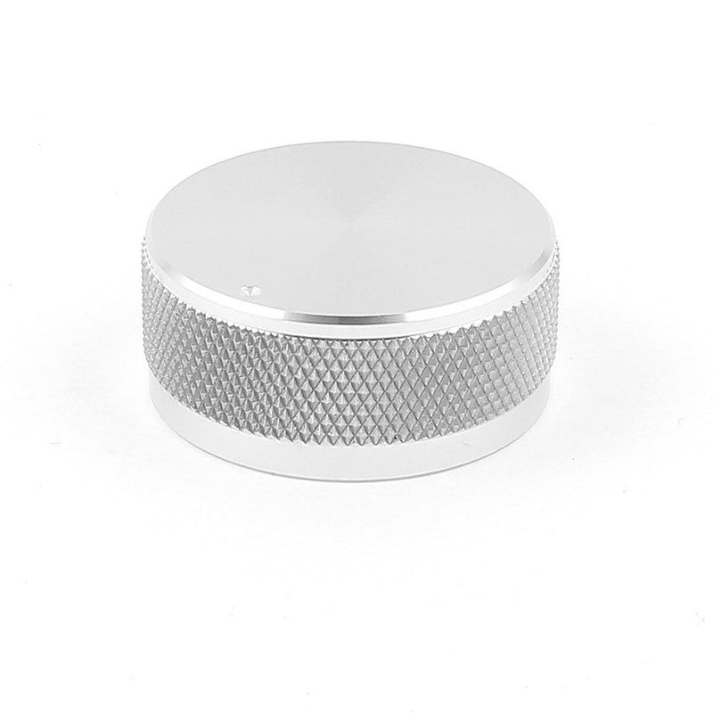 [Australia - AusPower] - uxcell a15020500ux0475 1.4"x0.6" Silver Tone Solid Aluminum HiFi Speaker Radio Volume Knobs 