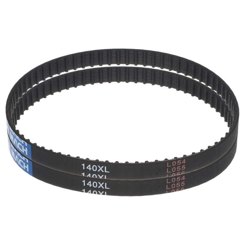 [Australia - AusPower] - uxcell 2pcs 140XL 037 Timing Belt 70 Teeth Rubber Geared Cogged Belt, 0.37" Width, 0.20" Pitch Mechanical Replacement Belts 140XL037 