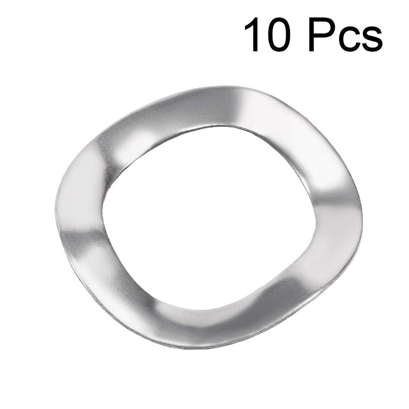 [Australia - AusPower] - uxcell 10Pcs 0.49" x 0.71" x 0.01" 304 Stainless Steel Wave Spring Washer for Screw Bolt 12.5mmx18mmx0.3mm 