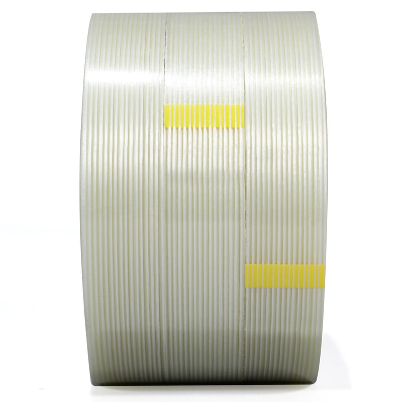 [Australia - AusPower] - Valley'sYuMiao 3 Pack, 1in×60yds,Mono Filament Strapping Tape, 180yds Total, Fiber Reinforced Packing, Heavy Duty Wearproof Tape, 5.5mils 1" × 60 YDS × 3 Rolls, 180Yards?540ft? 