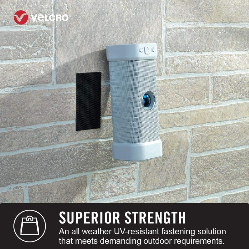 [Australia - AusPower] - VELCRO Brand Industrial Strength Fasteners | Extreme Outdoor Weather Conditions | Heavy Duty Strength Holds up to 15 lbs | 4 x 2 inch Strips, 3 Sets, Titanium,VEL-30757-USA 