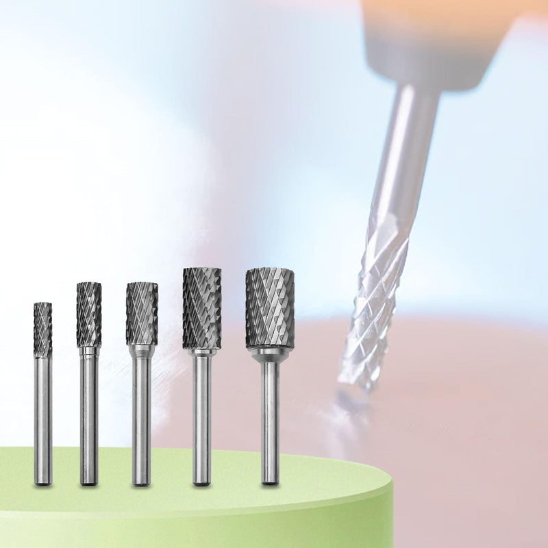 [Australia - AusPower] - Rotary Tip Burr Grinder Carbide Rotary File Milling Metal Grinding Cutter Milling Head Drill Bit 6mm Shank Weld Joint Cleaning (6mm) 6 mm 