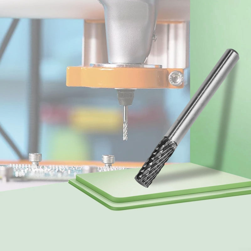 [Australia - AusPower] - Rotary Tip Burr Grinder Carbide Rotary File Milling Metal Grinding Cutter Milling Head Drill Bit 6mm Shank Weld Joint Cleaning (6mm) 6 mm 