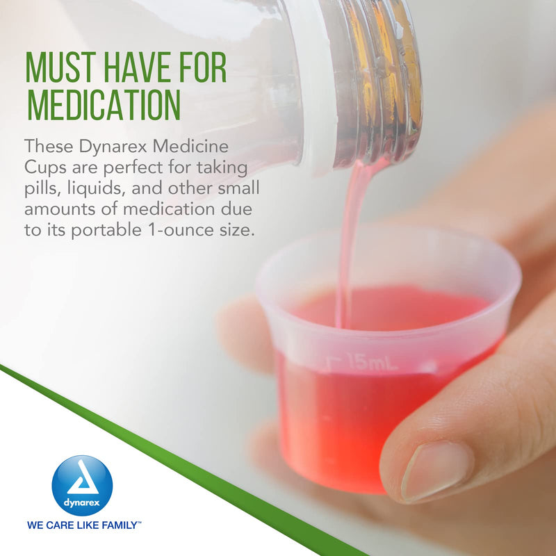 [Australia - AusPower] - Dynarex 4258 Medicine Cup, 1 oz., Easy-to-Read CC and ML Graduation, Pack of 100 