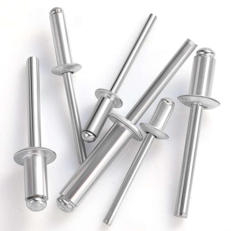 [Australia - AusPower] - (260Pcs) 1/8" x 1/2" Aluminum Blind Rivets, 3.2 x 12mm Pop Rivets,Rivets for Metal,Silver-(VG10103) 1/8" x 1/2"(260pcs) Silver 