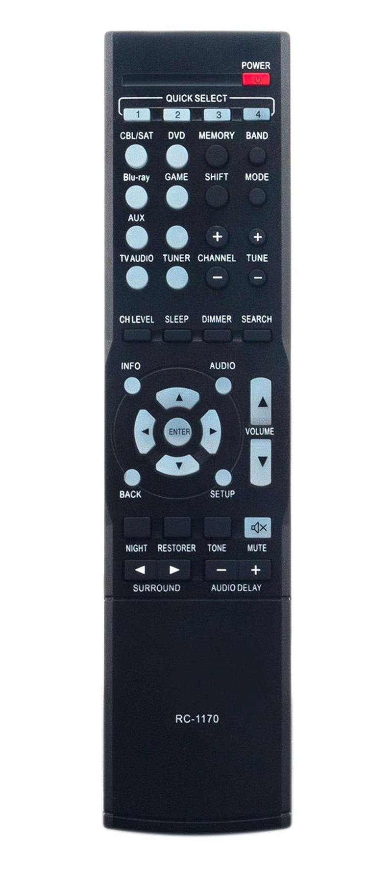 [Australia - AusPower] - RC-1170 Replaced Remote fit for Denon AV Receiver AVR-1513 DHT-1513BA AVR-1612 AVR-1622 