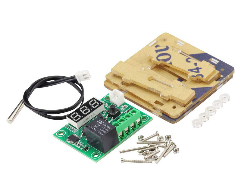 [Australia - AusPower] - 3PCS DC 12V XH-W1209 Thermostat Temperature Heat Sensor Switch -50℃~110℃ Digital Temperature Controller Board LED Display with Waterproof NTC Sensor Probe + 3PCS Case 
