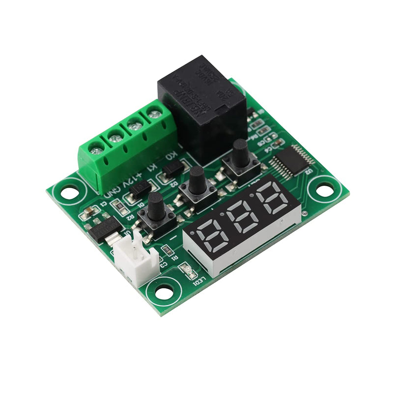 [Australia - AusPower] - 3PCS DC 12V XH-W1209 Thermostat Temperature Heat Sensor Switch -50℃~110℃ Digital Temperature Controller Board LED Display with Waterproof NTC Sensor Probe + 3PCS Case 