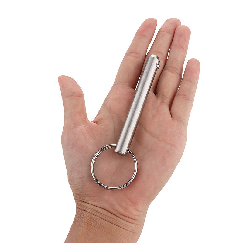 [Australia - AusPower] - 2 Pack Long Quick Release Pin, Diameter 3/8"(9.5mm), Usable Length 2.4"(61mm), Overall Length 3"(76mm), Full 316 Stainless Steel, Bimini Top Pin, Marine Hardware 