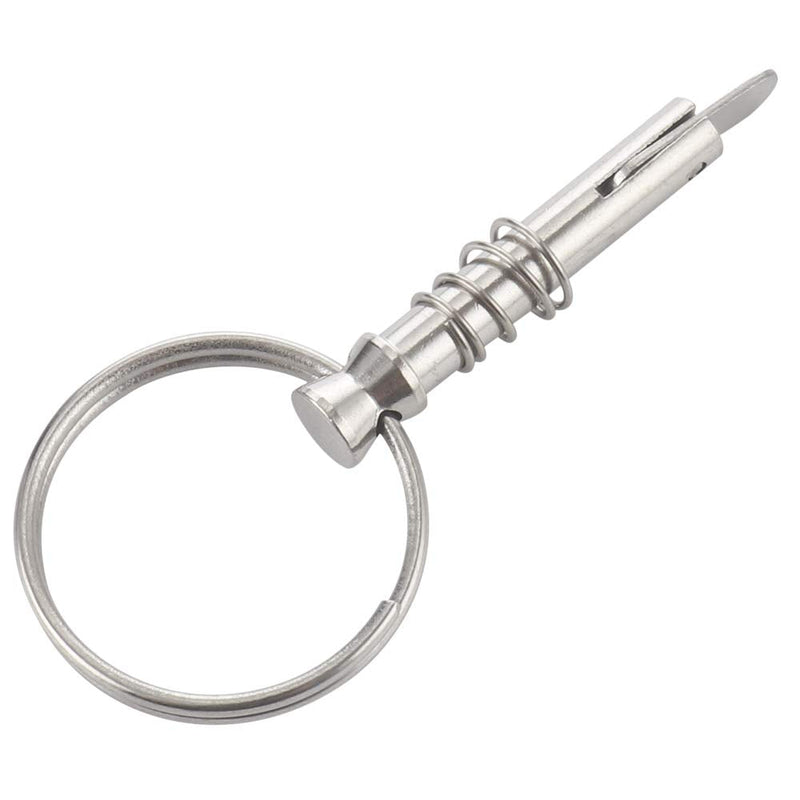 [Australia - AusPower] - 2 Pack Quick Release Pin 1/4" diameter w/ Drop Cam & Spring, Overall Length 1.5", Usable Length 1",Full 316 Stainless Steel, Bimini Top Pin, Marine Hardware, All Parts are Made of 316 Stainless Steel 
