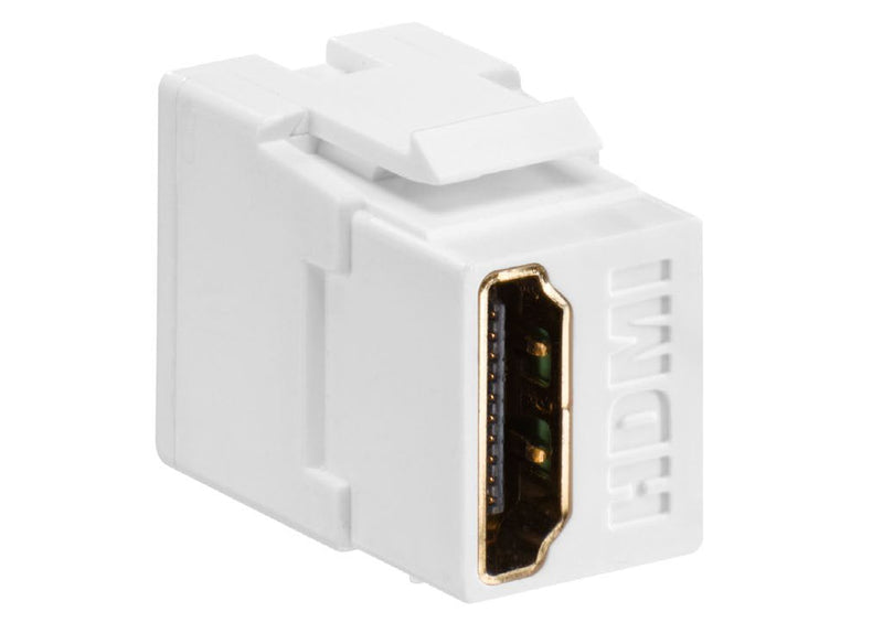 [Australia - AusPower] - Leviton 40834-W Feed Through, QuickPort HDMI Connector, White Image 