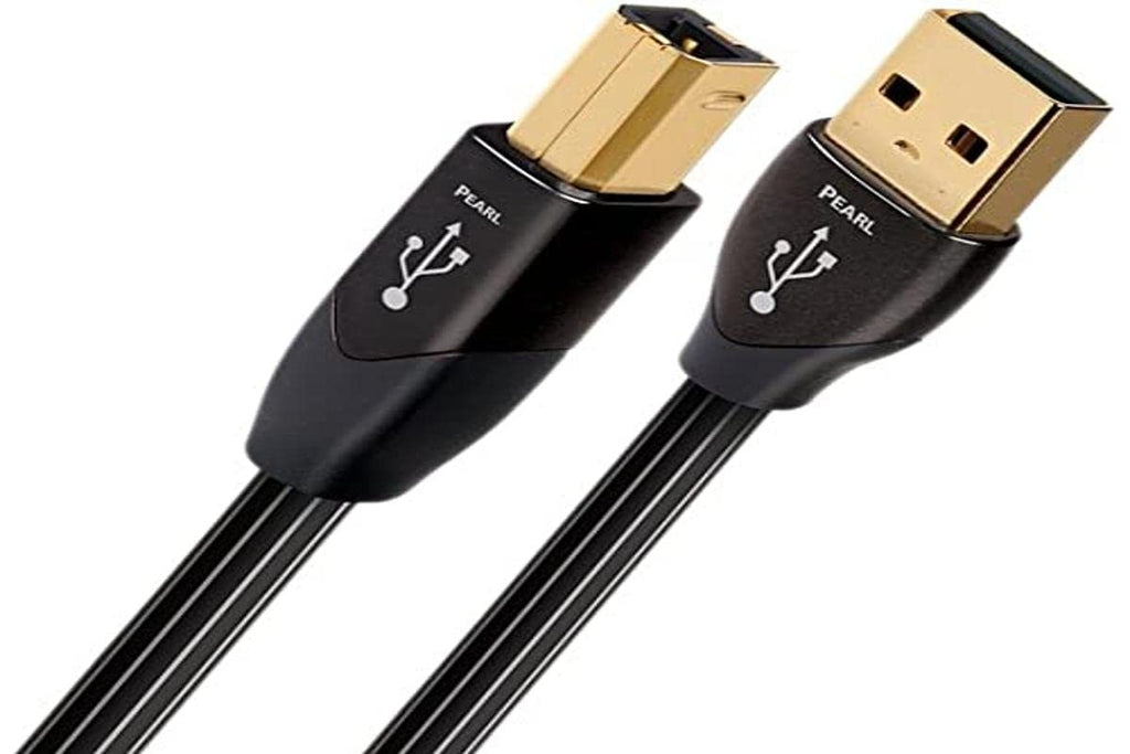 [Australia - AusPower] - AudioQuest 1.5 m Pearl USB A-B Cable, USB B Male, Black (1.5 m, USB A, USB B, 2.0, Male/Male, Black) 