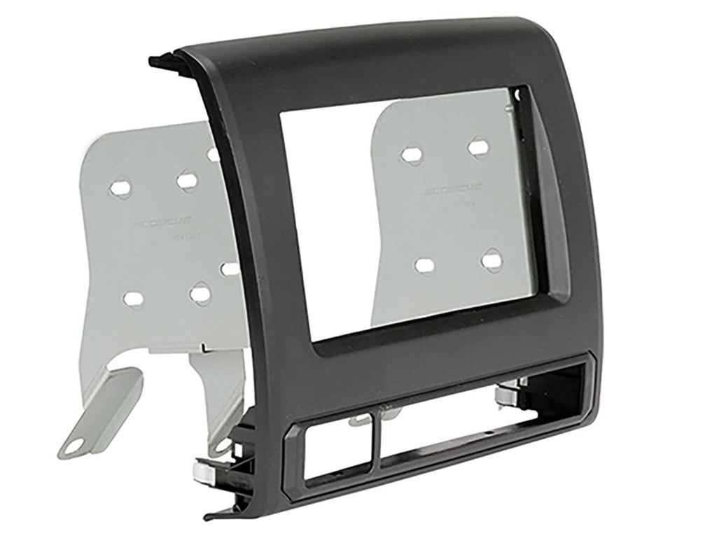 [Australia - AusPower] - Scosche TA2111B Compatible with 2012-15 Toyota Tacoma ISO Double DIN & DIN+Pocket Dash Kit Black 