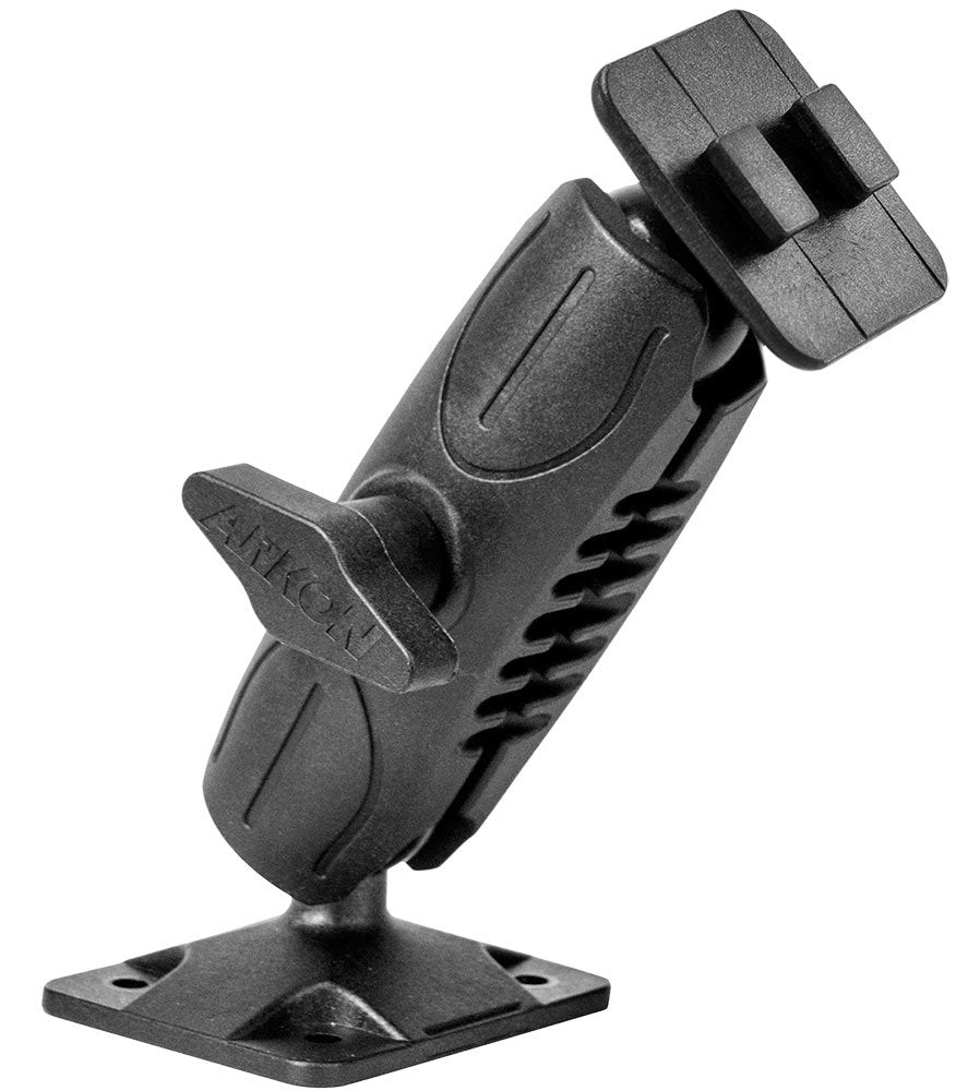 [Australia - AusPower] - ARKON Heavy Duty 4 Hole AMPS Car or Wall Mounting Pedestal for Dual T Pattern Smartphone and Tablet Holders 