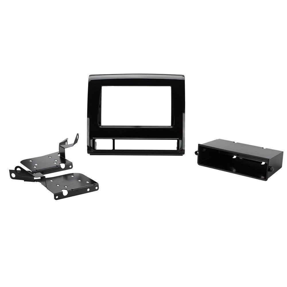 [Australia - AusPower] - Scosche TA2111BPB Compatible with 2012-15 Toyota Tacoma ISO Double DIN & DIN+Pocket Dash Kit; Black Pearl 