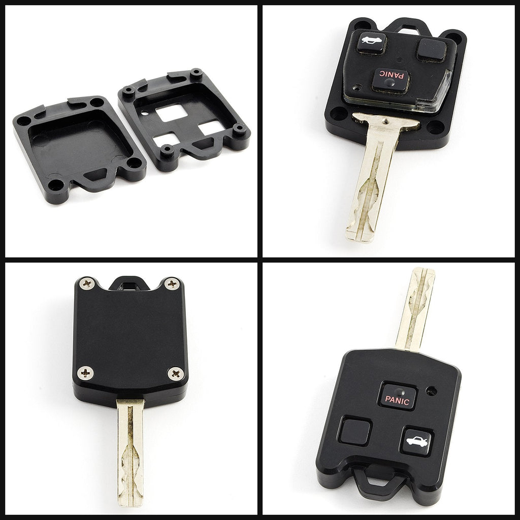 [Australia - AusPower] - STAUBER Key Shell Replacement for Lexus/NO Locksmith Required Using Your Old Key and chip! - Black 