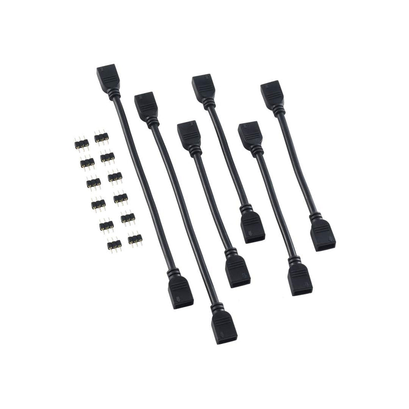 [Australia - AusPower] - CableMod 3-Pin LED Extension Cable Kit (Black) 3pin 