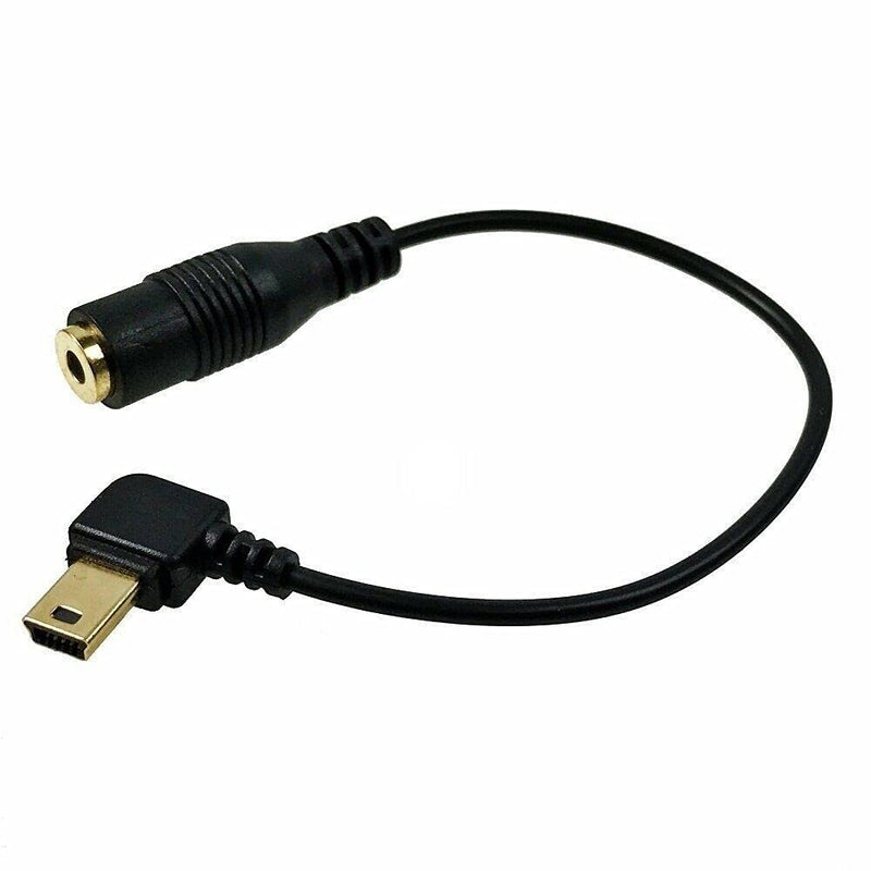 [Australia - AusPower] - CamDesign 3.5mm Female to Mini USB Male Microphone Adapter Audio Transfer Cable Cord Compatible with GoPro Hero 1 2 3 Hero3+ Hero4 & Sports Adapter Only 