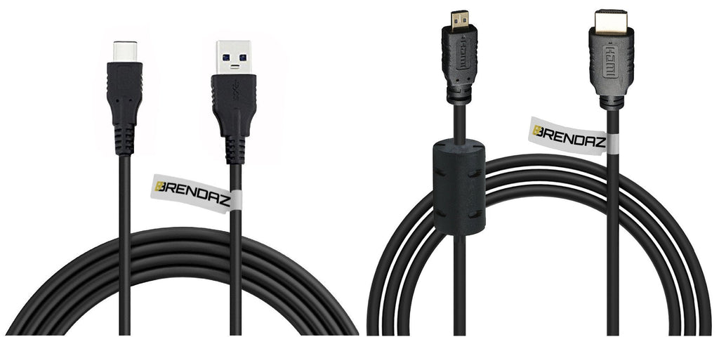 [Australia - AusPower] - BRENDAZ USB 3.0 to Type C 3.1 Data Charging Extension Cable and High Speed Micro HDMI to HDMI Cable kit for GOPRO HERO5 Black Camera, 3ft 