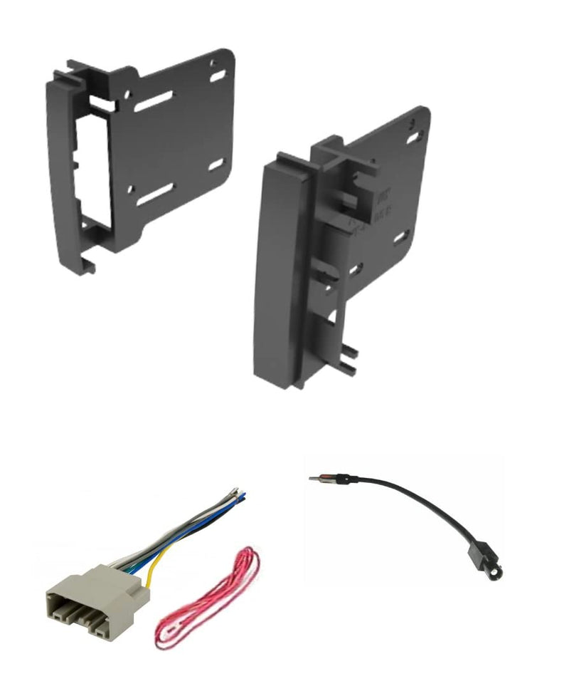 [Australia - AusPower] - ASC Audio Car Stereo Radio Install Dash Kit, Wire Harness, and Antenna Adapter to Add a Double Din Radio for Some Chrysler Dodge - Compatible Vehicles Listed Below 