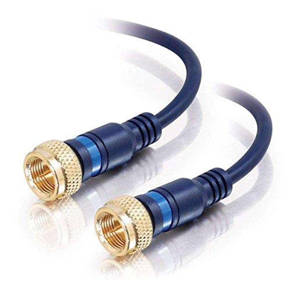 [Australia - AusPower] - C2G 27227 Velocity Mini-Coax F-Type Cable, Blue (6 Feet, 1.82 Meters) 