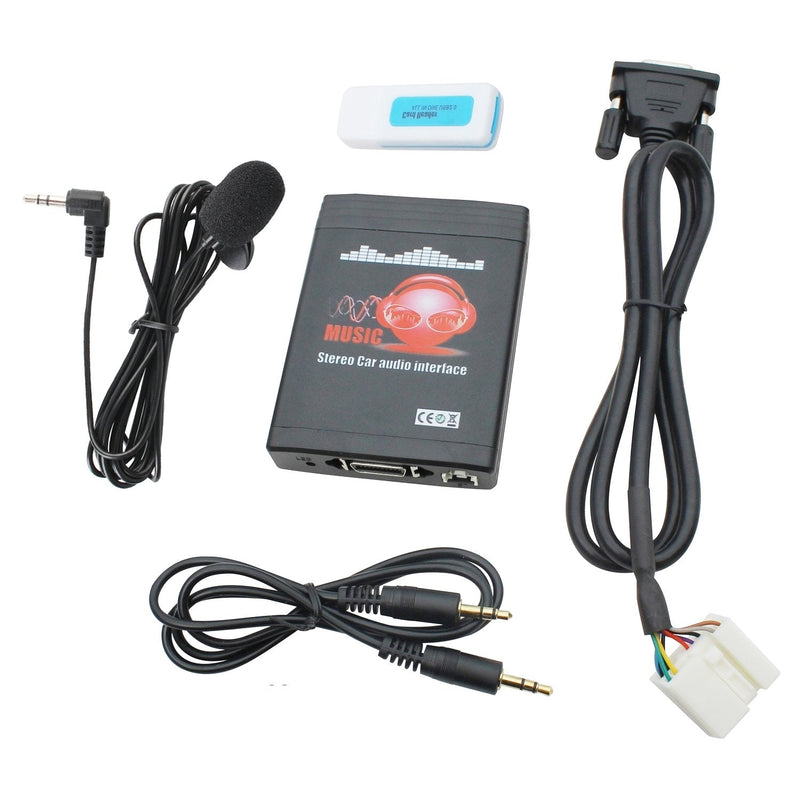 [Australia - AusPower] - Yomikoo Bluetooth Car Kit, Car Auido USB AUX Input Adapter Built-in Bluetooth for Honda Accord Civic CRV Odyssey Fit Pilot Acura 