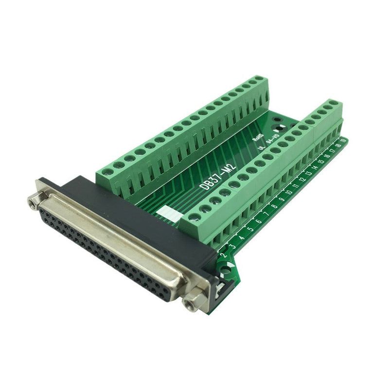 [Australia - AusPower] - Sysly DB37 D-SUB Male Female 37pin Terminal Breakout PCB Board Screw Adapter (Female) 