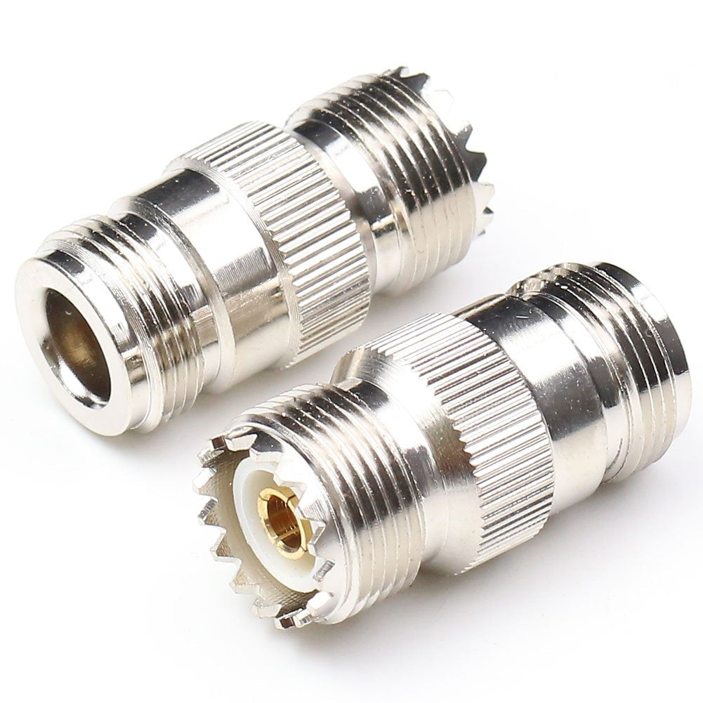 [Australia - AusPower] - ANHAN N Female to UHF Female Connectors PL259 to N Type Coaxial Connectors Adapters 2Packs 
