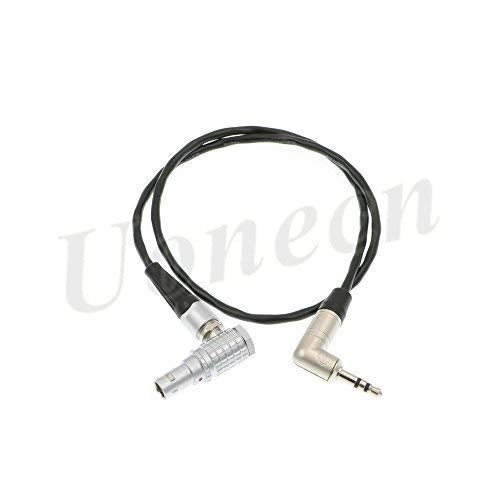 [Australia - AusPower] - Uonecn Sound Device Time Code Cable Right Angle 3.5mm to 0B 5 pin Male Tentacle Sync Adapter Cable 