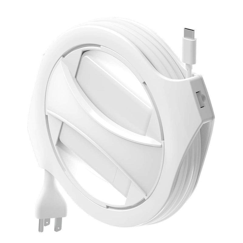 [Australia - AusPower] - Fuse Reel Side Winder MacBook Charger Organizer Compatible with USB-C and MagSafe Apple Adapter - Travel Essential and Desk Cord Case and Cable Management for MacBook Pro Laptop Adapter 