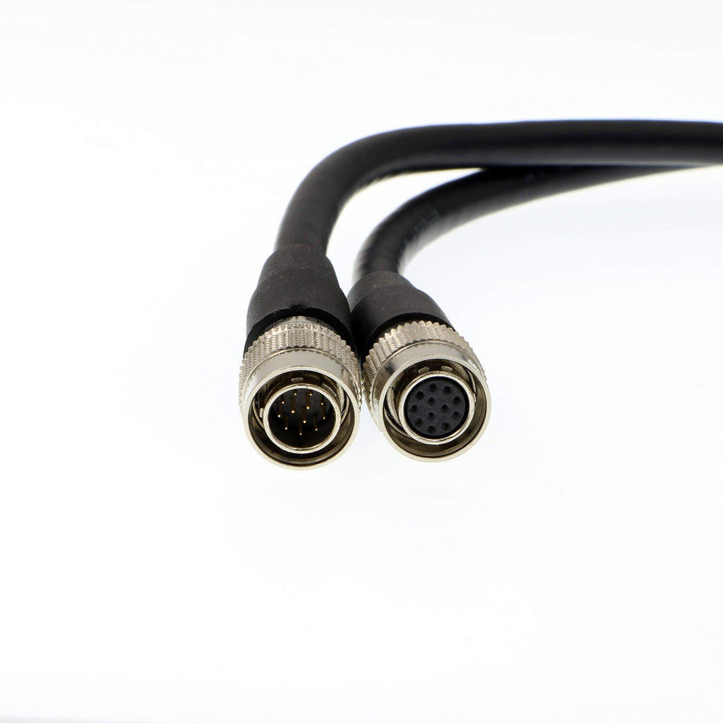 [Australia - AusPower] - High Flex Coaxial Power Cable Hirose 12 pin Male and Female CCD Cable Monitor Extension Cable for Sony Industrial Camera 1 Meter 