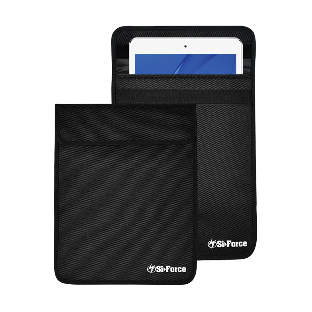 [Australia - AusPower] - Faraday Bag, Dual Layer Shielding SiForce Signal Blocking Bag for Smart Devices, Cell Phone,Tablet Privacy Protection 8" x 10.5" (LE Large) 