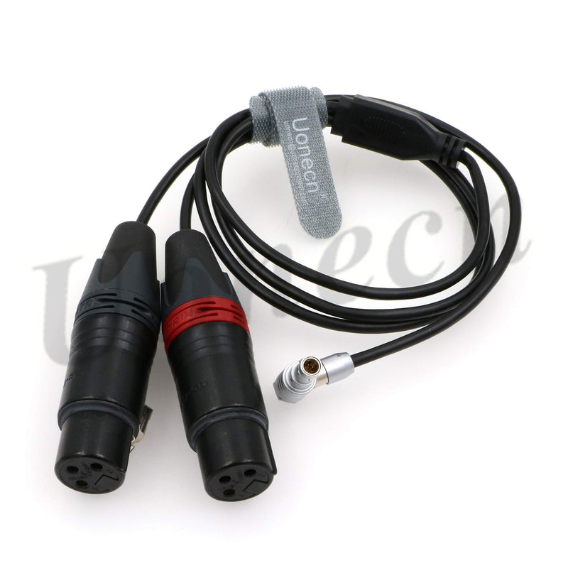 [Australia - AusPower] - ARRI Alexa Mini Camera Cable Two XLR 3 pin Female Plug to 00 Right Angle 5 pin Male Audio Input Cable 